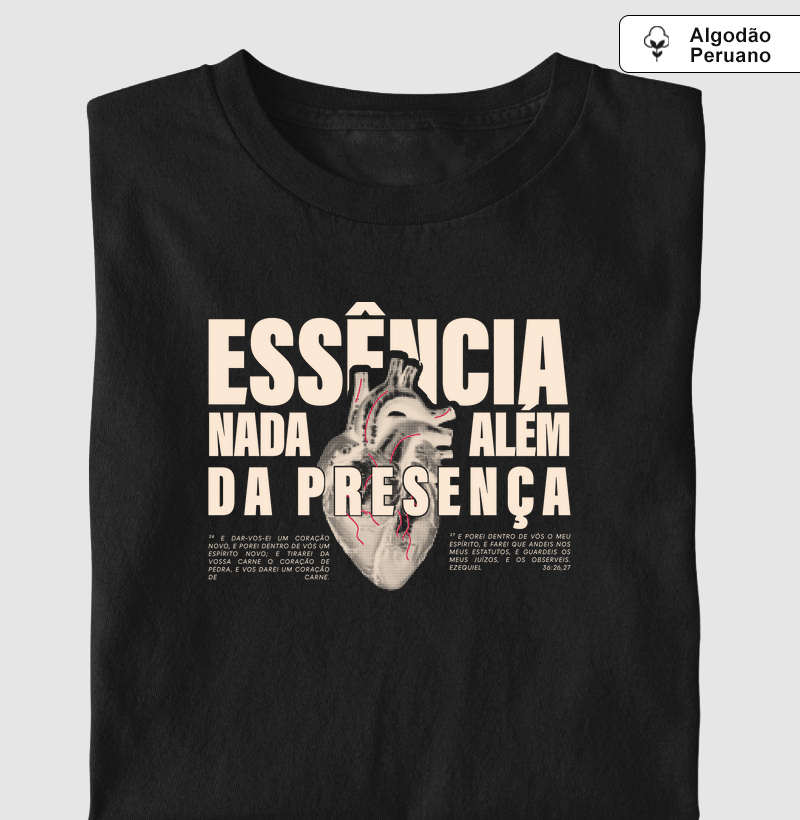 CAMISETA ALGODÃO PERUANO NAD ALÉM DA PRESENÇA 