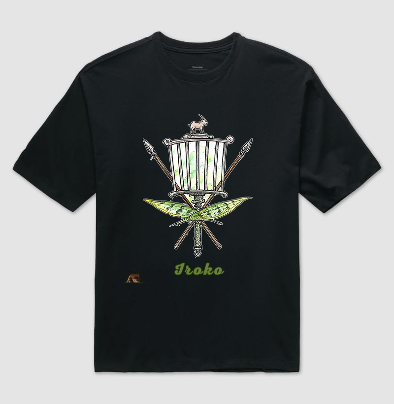 Camiseta Aruanda ê Armas de Iroko Força Ancestral em 100% Algodão