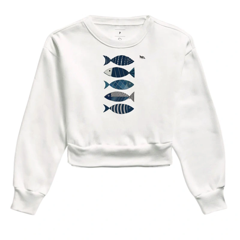 Moletom Cropped Peixes