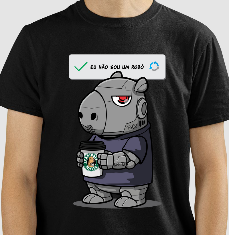 Camiseta Capivara Robô