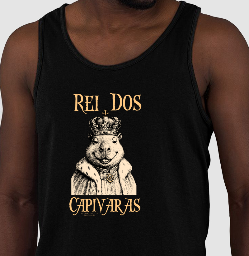 Rei das Capivaras! Camisetas divertidas.