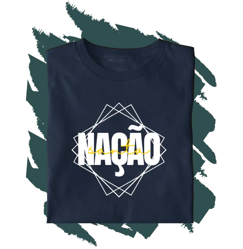 Camiseta Cristã - Nação Santa MASC