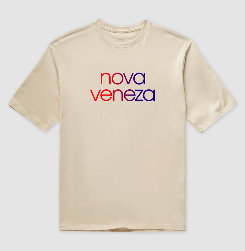 Camiseta Oversized Nova Veneza Cores da Bandeira