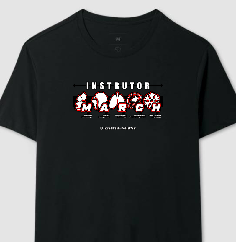 CAMISETA MARCH 25.1 Instrutor Vermelho