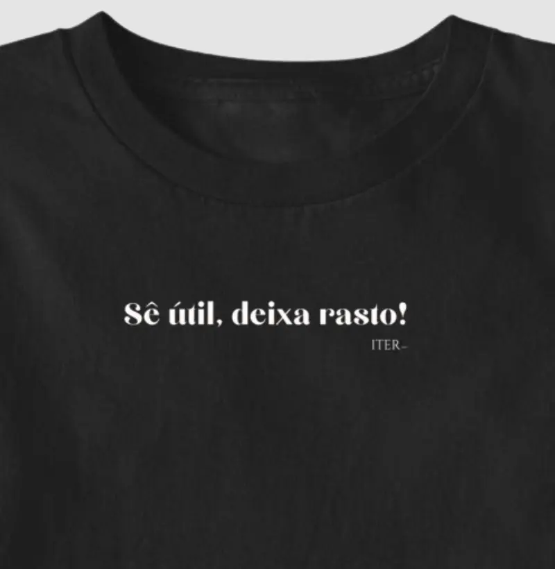 Cropped - Sê útil, deixa rasto!