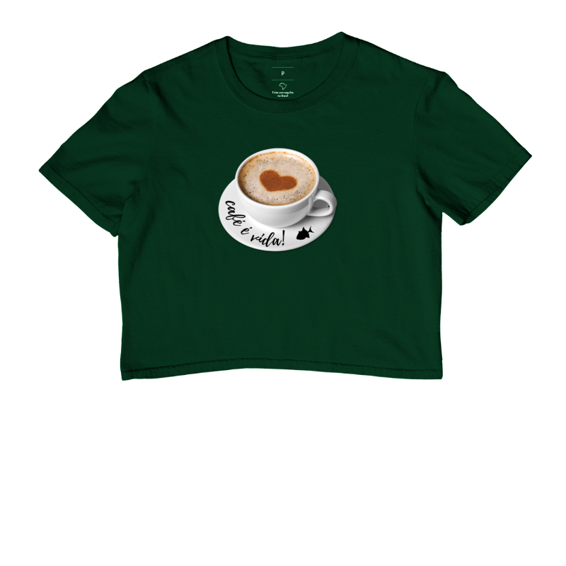 Café é vida xícara - Cropped - #27485