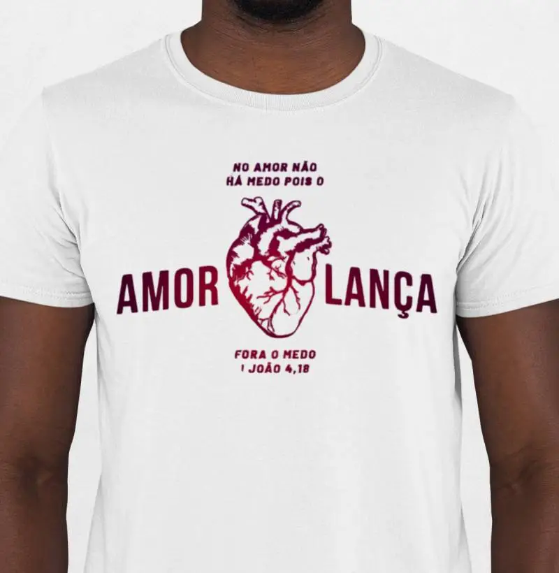 Camiseta No amor não há medo