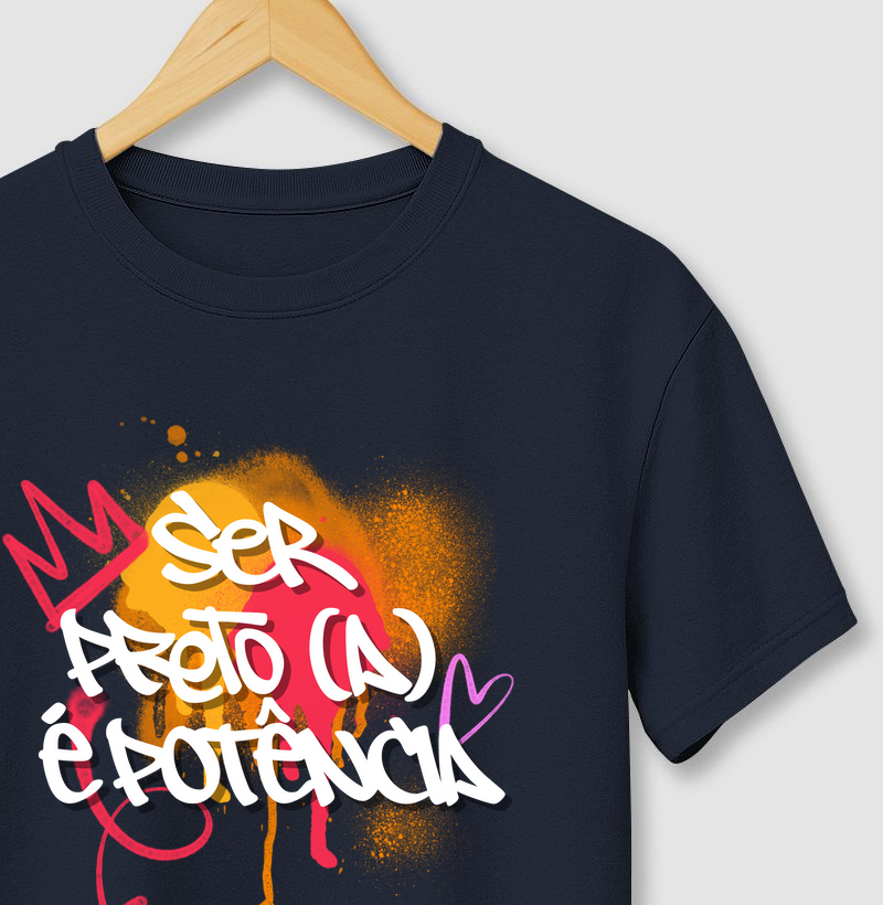 Camiseta Original Ser Preto(a) é Potência