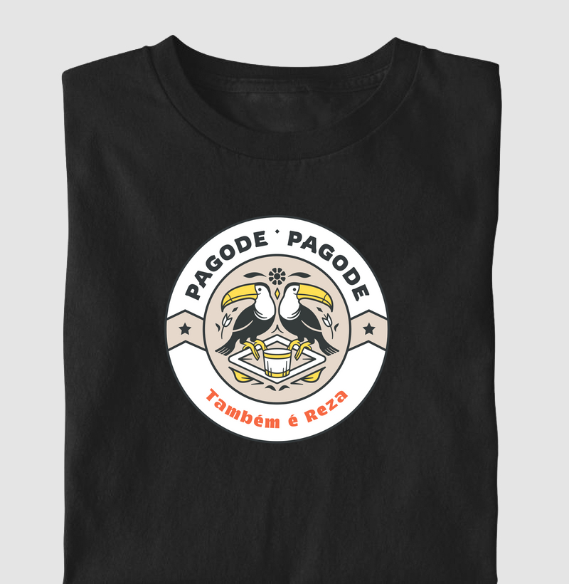 Camiseta Cristã Pagode Também é Reza