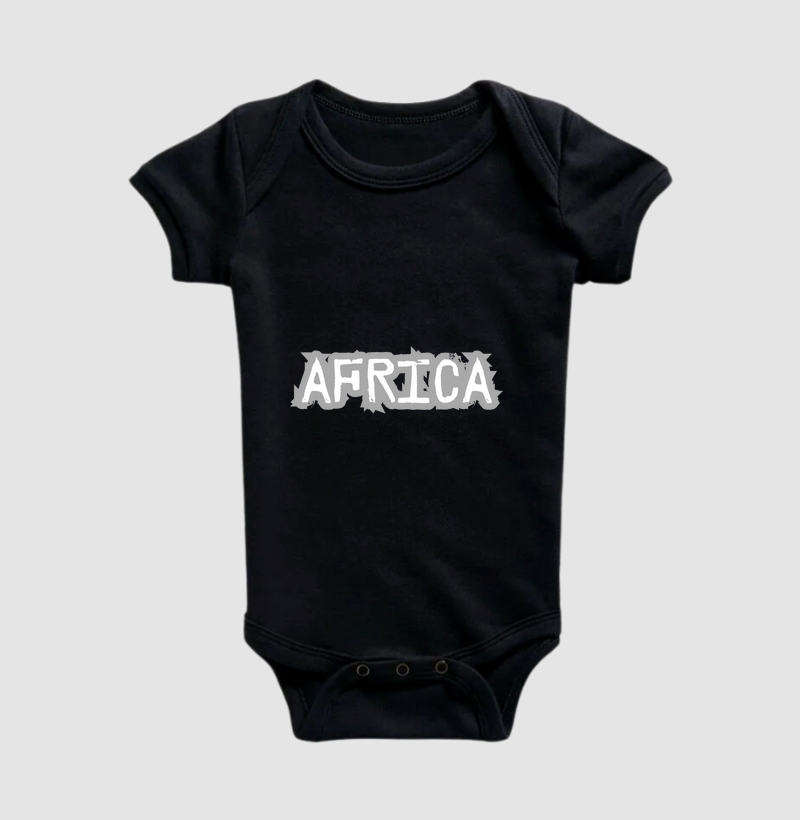 Body Infantil Animalis Africa 100% Algodão