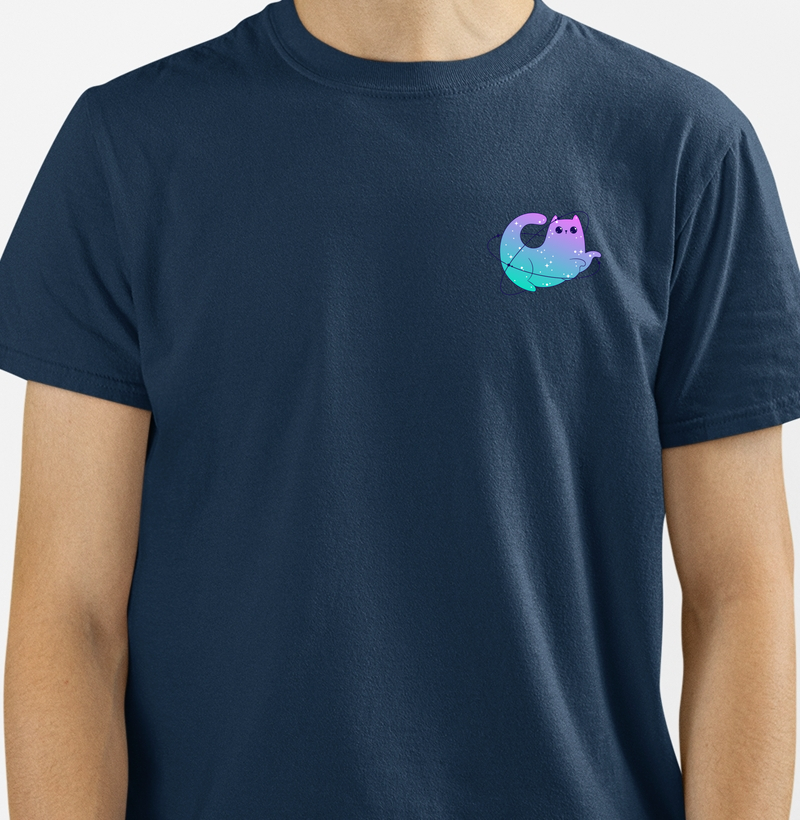 Camiseta-  Gato das Estrelas