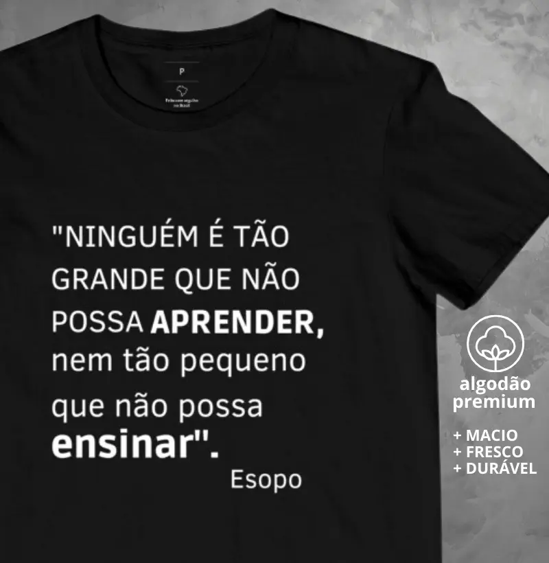 Camiseta Ninguém é tão Grande 