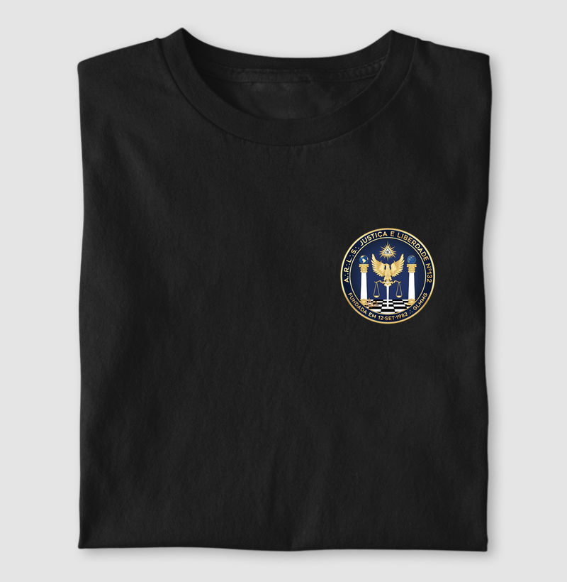 CAMISETA ARLS JUSTIÇA E LIBERDADE Nº132 - Mr. GADU 2