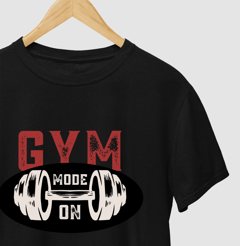 Camiseta Gym Mode On É hora de ligar o modo treino e ir com tudo! 💪