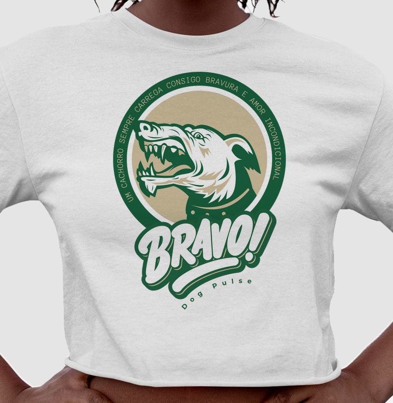 Cropped Dog Pulse - Bravo Green