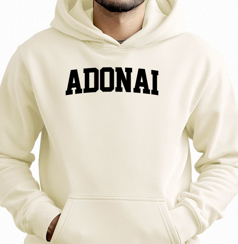 ADONAI — Hoodie Moletom Cristão Premium | Loucos Por Jesus