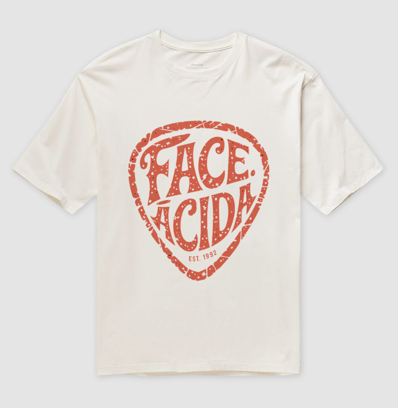 Camiseta "Face Ácida" - Vibe Rock Psicodélico