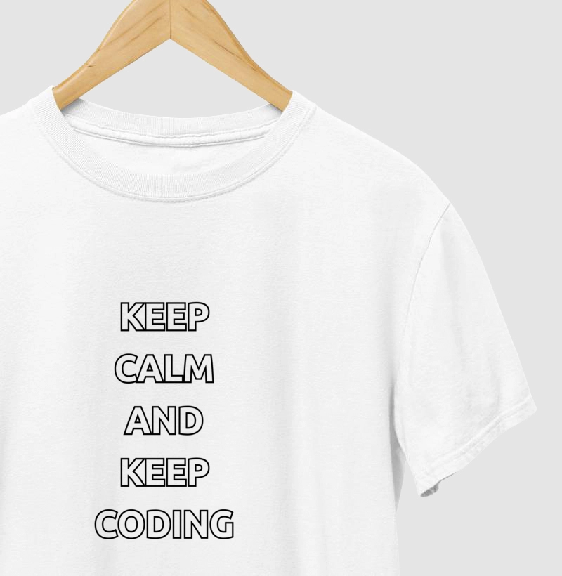 Camiseta "Keep Calm And Keep Coding"
