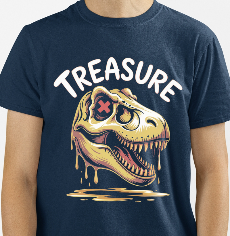 Camiseta "Treasure" - O Tesouro do T-Rex 