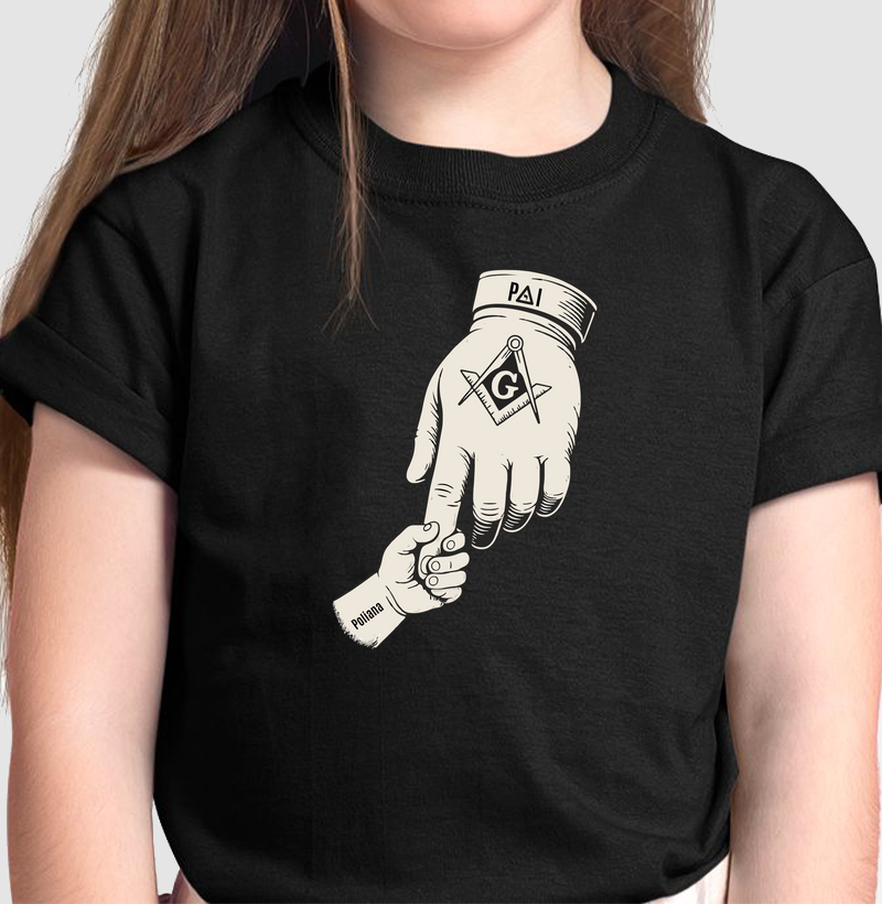 PERSONALIZADA - Camiseta Infantil Venerável Pai - Mr. GADU