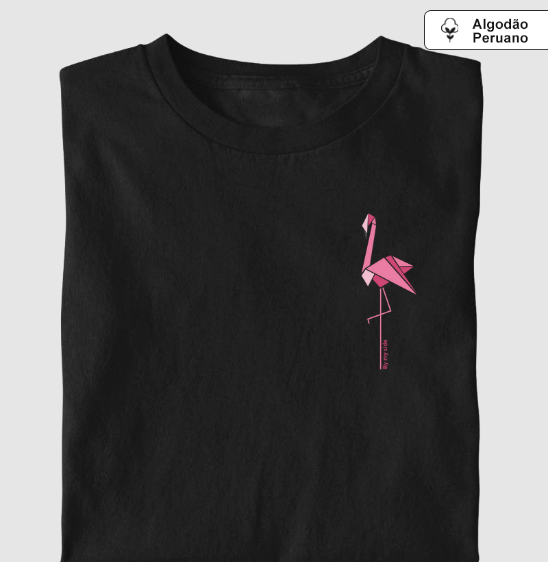 Flamingo Solitário - Algodão Peruano