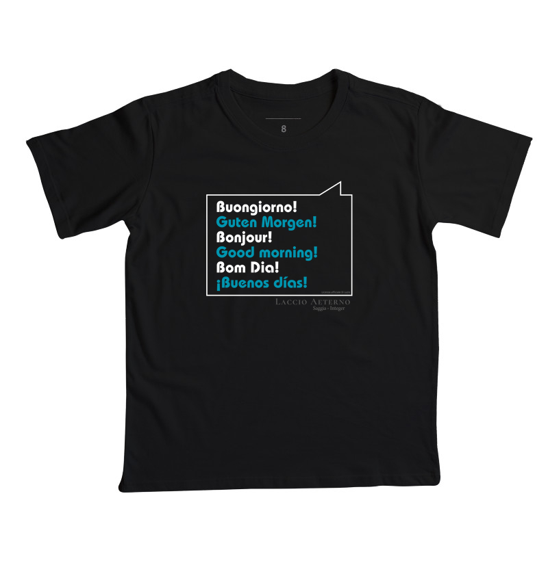 Camiseta Laccio Aeterno Good Vibes: Boungiorno!  00008 - Infantil
