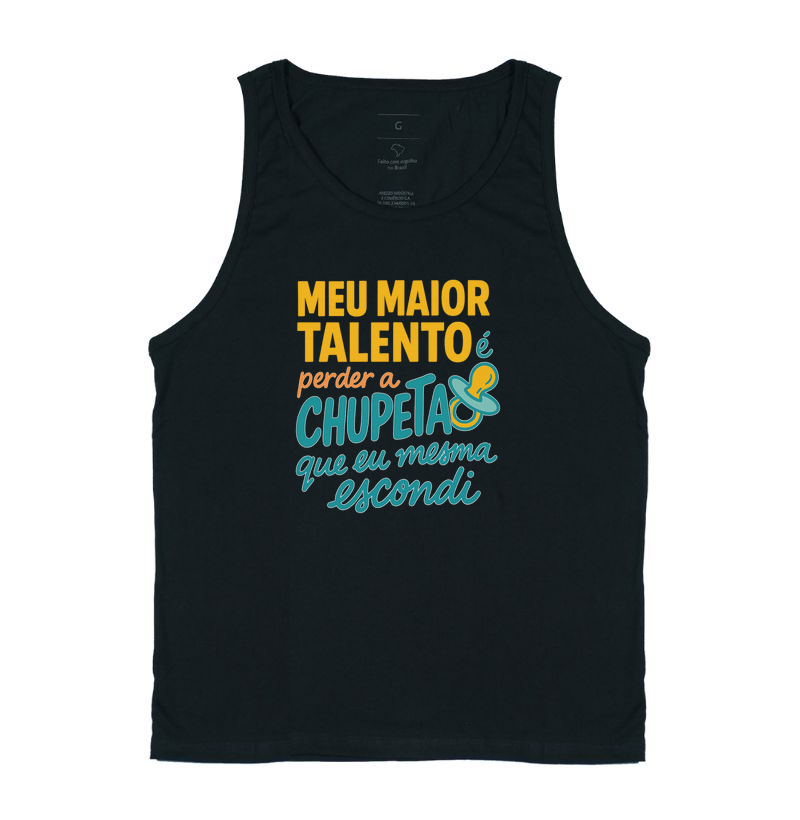 Meu maior talento é perder a chupeta que eu mesma escondi