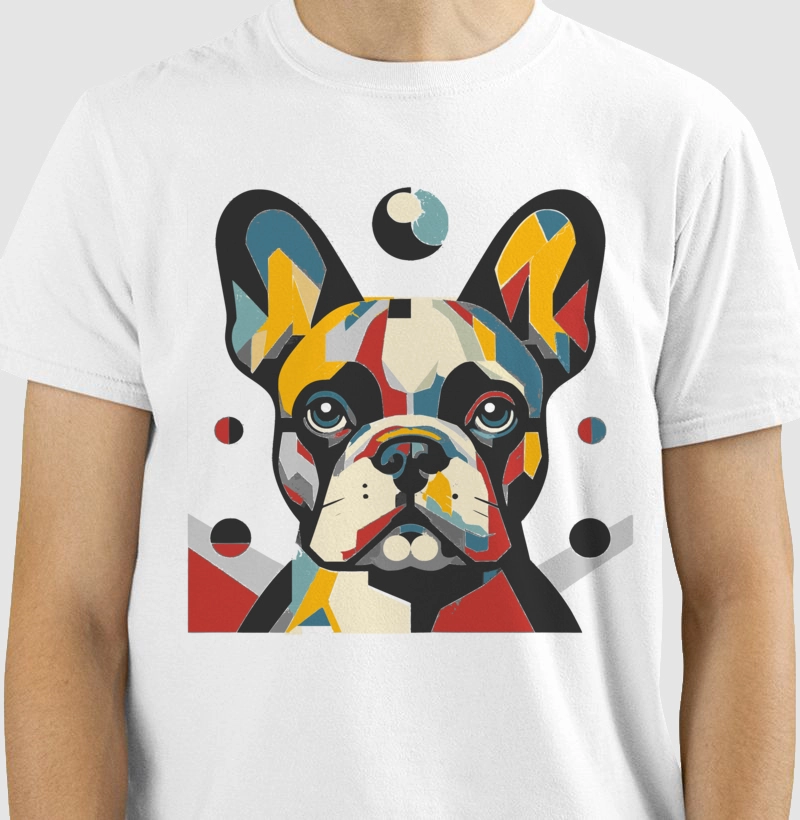 Camiseta Bulldog Francês estilo de pôster 2.0!
