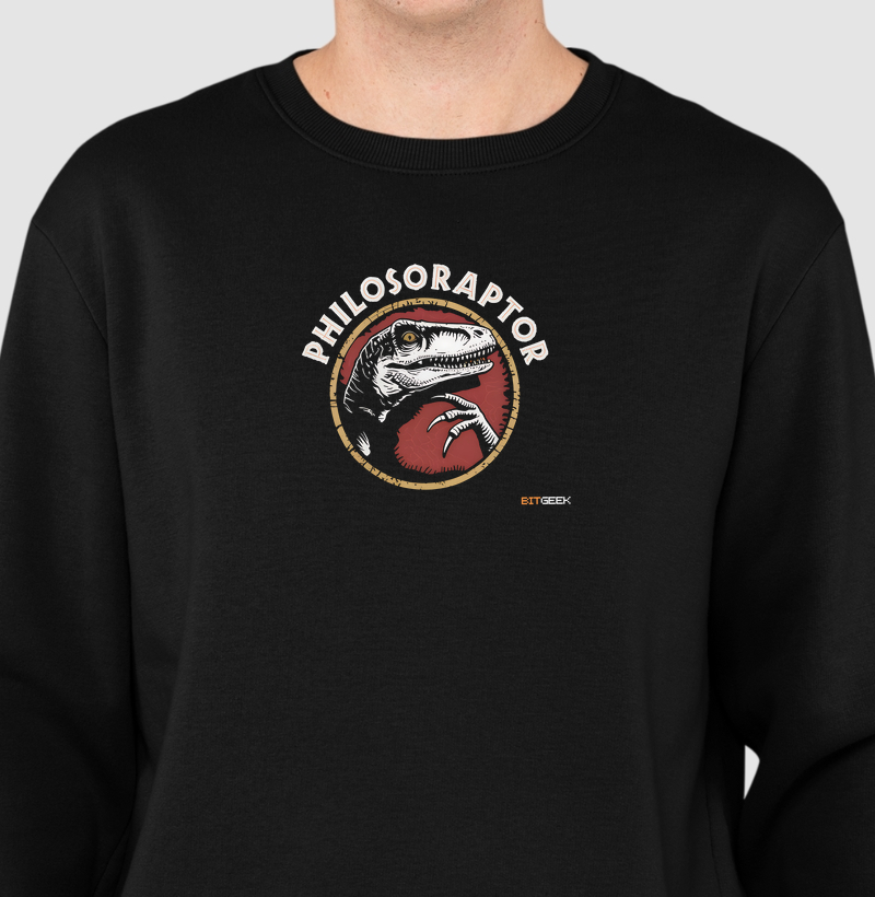 Suéter Moletom Philosoraptor