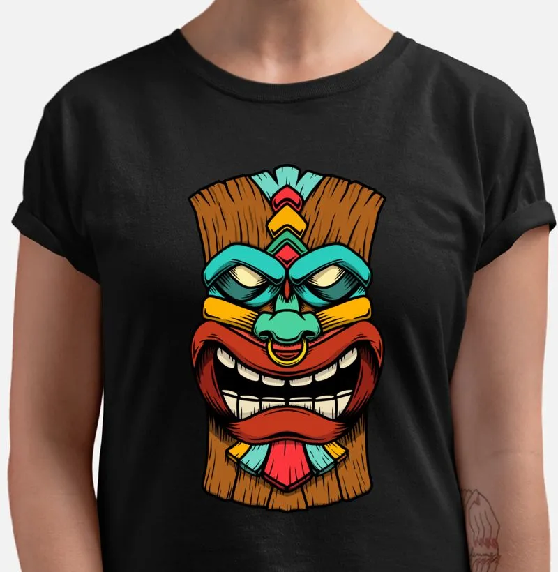 Máscara de madeira tribal
