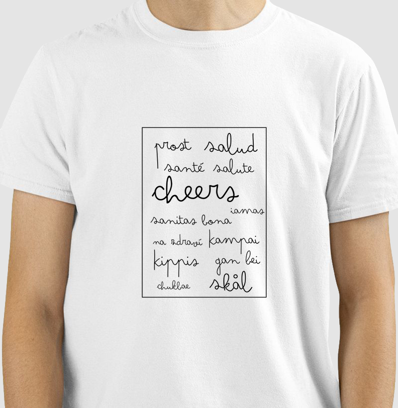 Brindes pelo mundo - branca/cinza