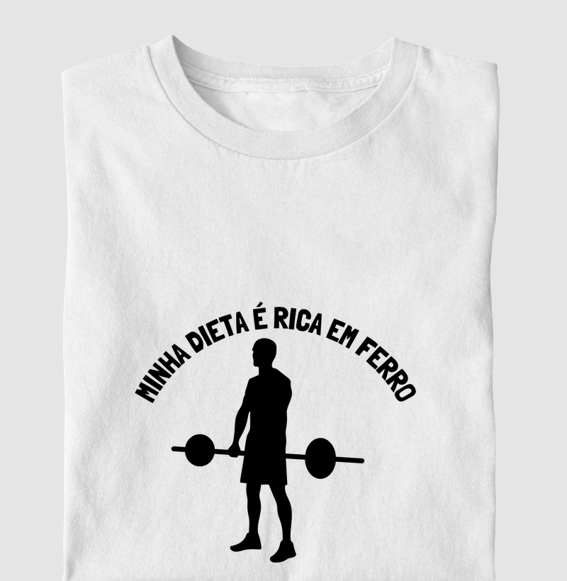 Camisa Treino Minha dieta é rica em ferro