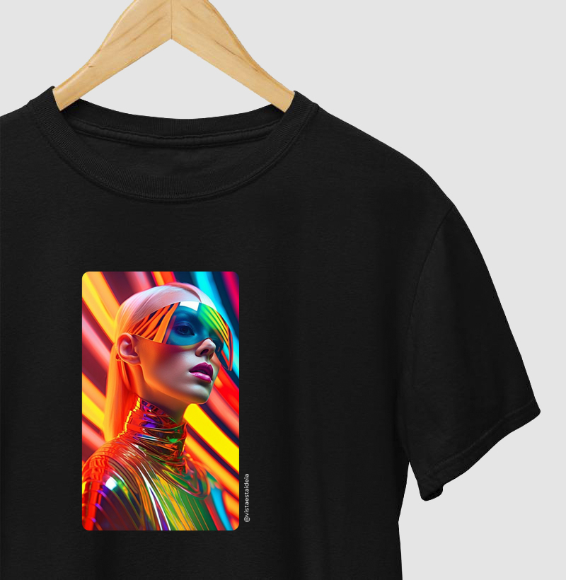 Camiseta Mulher color Futuristic