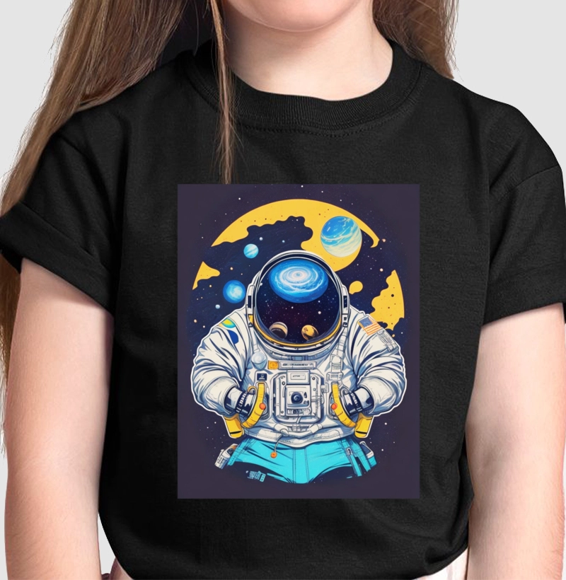 Camiseta Infantil Viajante do Universo