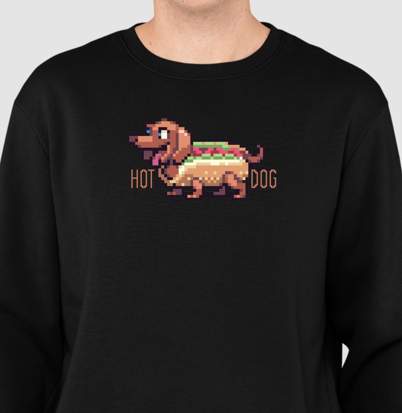 Suéter Moletom HotDog Reset8Bit