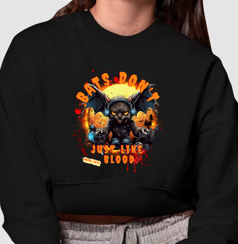 Cropped Moletom Moletom Bats DJ