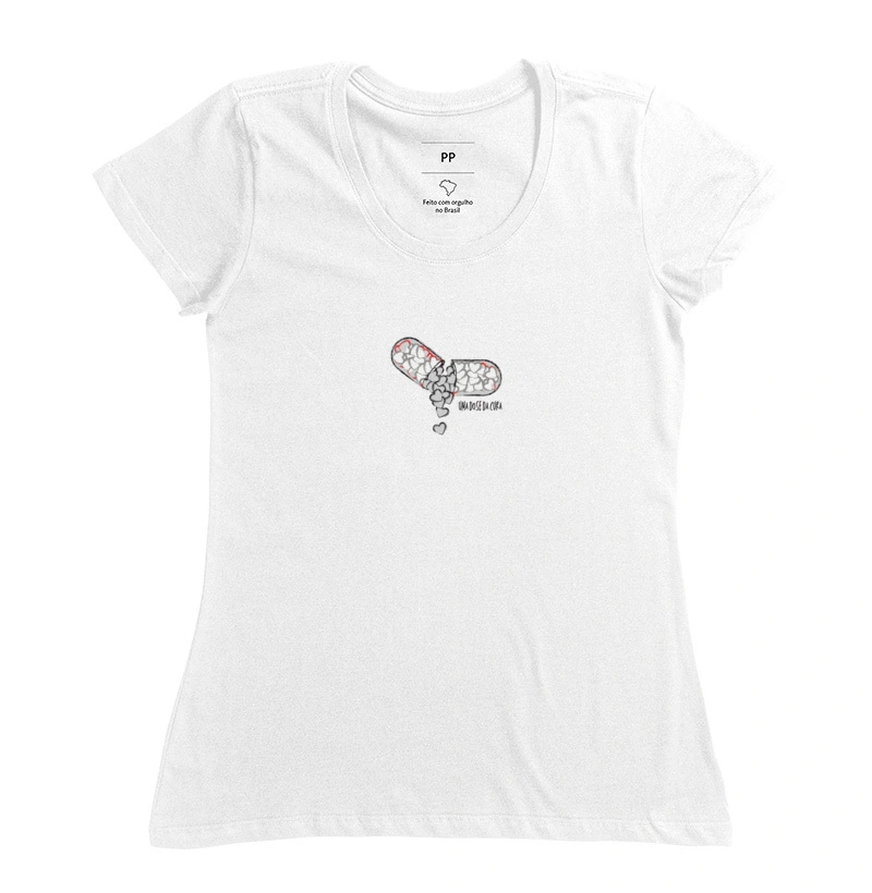 Camiseta Uma Dose da Cura - Por1Sorriso