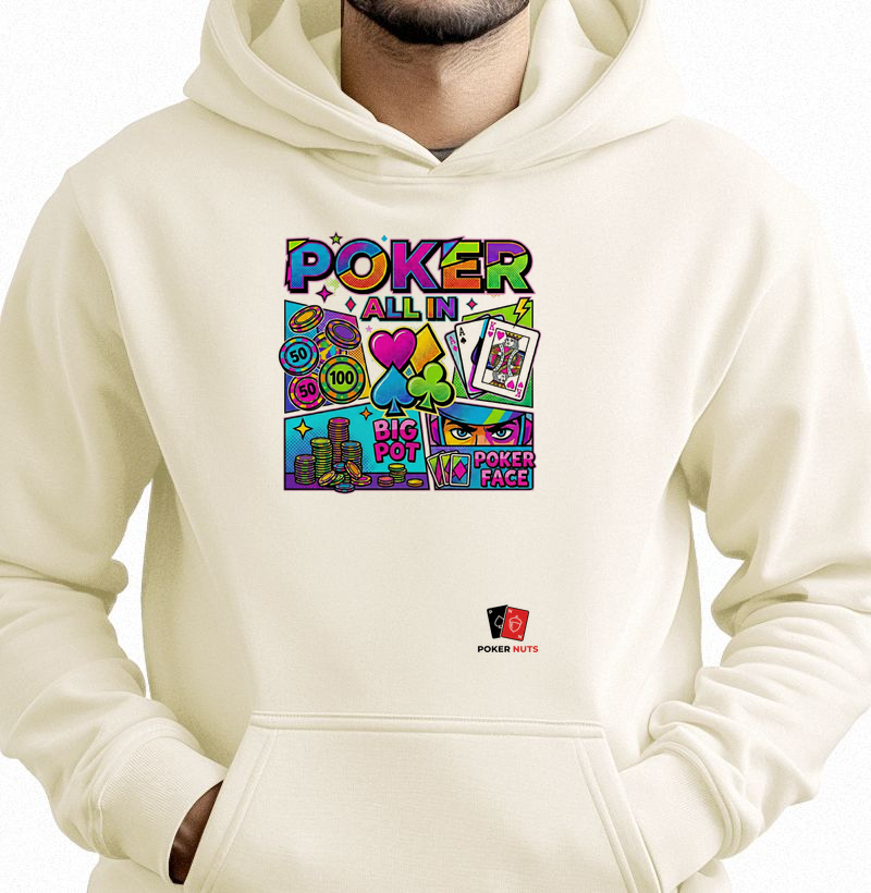 Moletom Capuz Poker Pop Art All In