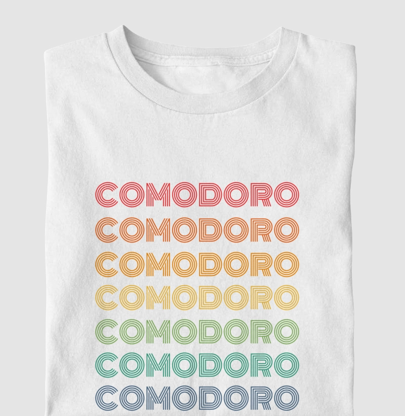 Comodoro Letreiro Retrô