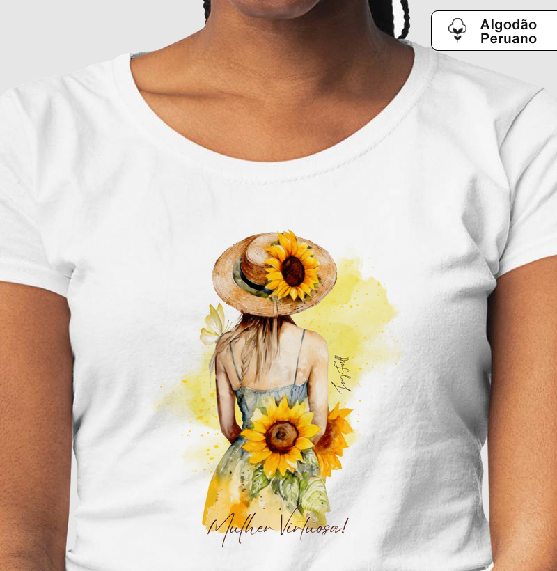 Mulher Virtuosa Girassóis Amarelo 