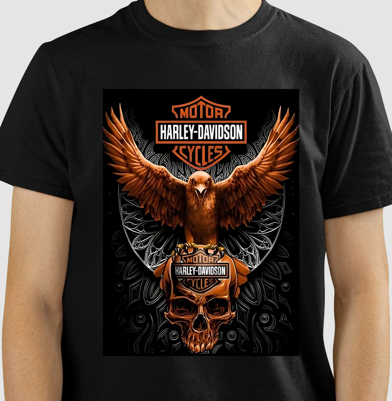 Camiseta Harley Águia Dourada