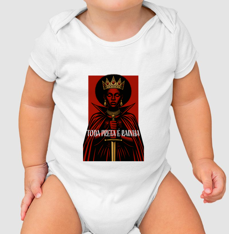 Camiseta Original Toda Preta é Rainha