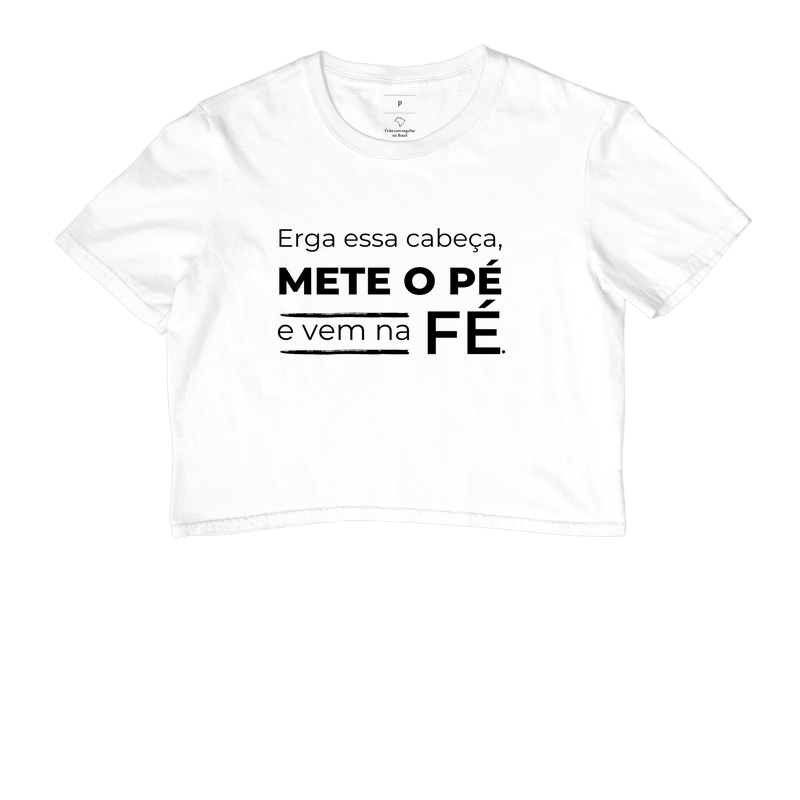 Cropped Erga essa cabeça.