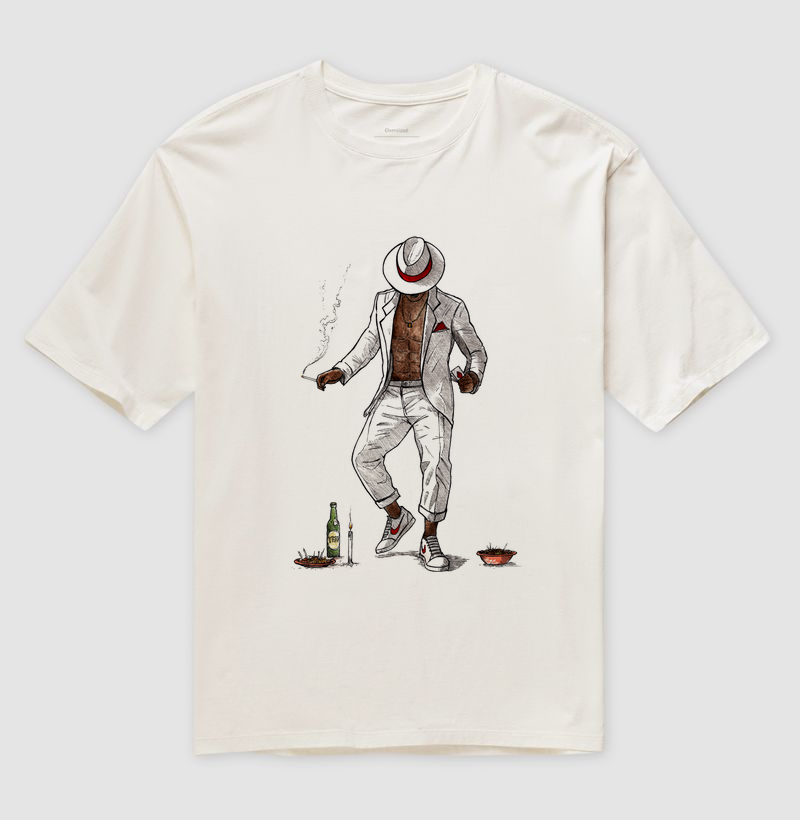 Camiseta Oversize Arte de Zé Pilintra 100% algodão