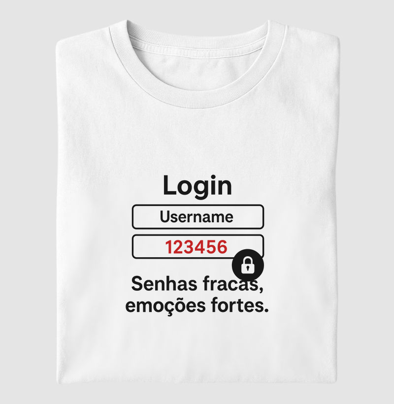 Camiseta Senhas francas, emoções fortes (CYB)