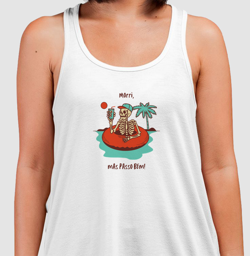 Morri, mas passo bem💀🏝️🍹