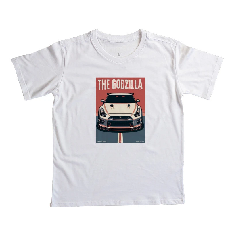 Camiseta Infantil Nissan GTR R35 Godzilla