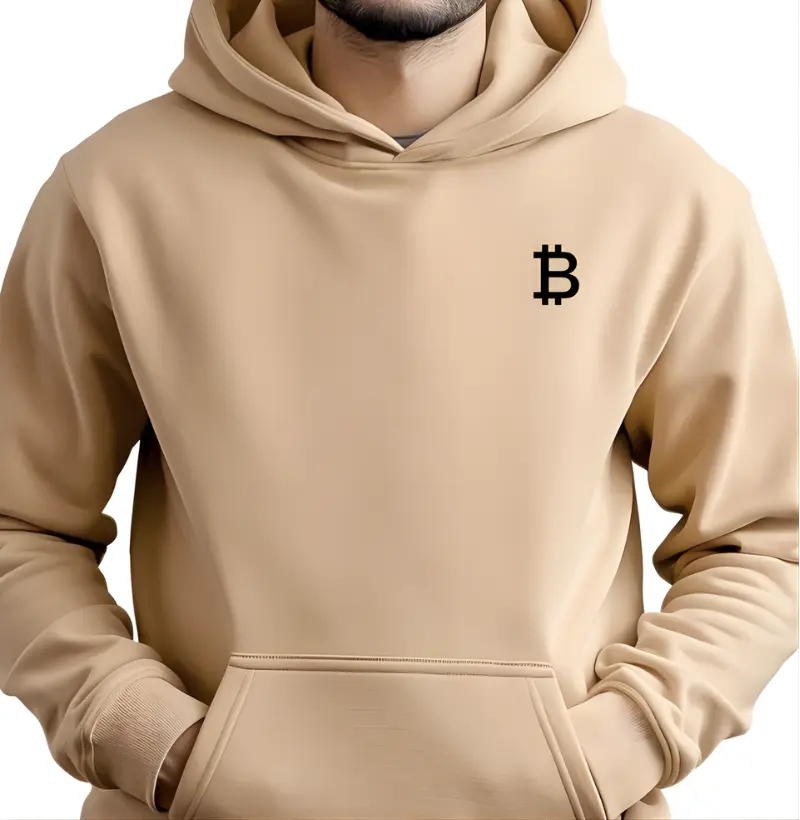 Moletom com Capuz Crypto Style Bitcoin