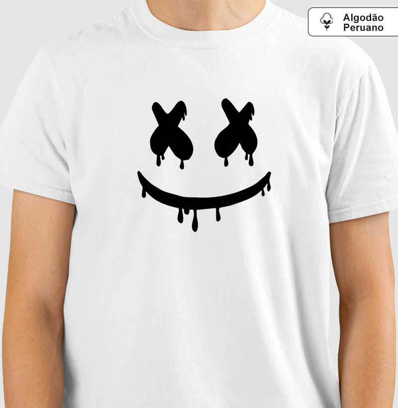Camisa Algodão Peruano - Fake Smile (V. Black)
