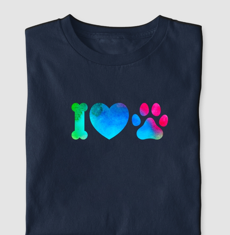 Camiseta Cachorro Salsicha - I love pet